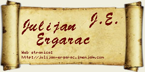 Julijan Ergarac vizit kartica